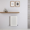 Horizontal Heizkörper 600mm x 415mm 548W Doppellagig Weiß - Design Wandheizkörper - Revive,  von Hudson Reed