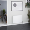 Horizontaler Design Flachheizkörper (einlagig) 600x800mm,  882W in Weiß - Stelrad Vita Deco von Hudson Reed