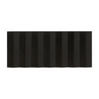 Horizontaler Design Heizkörper Elektrisch 60cm x 140cm,  in Schwarz - mit Stecker - Notus V Hudson Reed