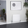 Horizontaler Flachheizkörper 60cm x 70cm (doppellagig),  Weiß - Stelrad Vita Deco K2 von Hudson Reed