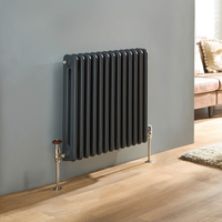 Horizontaler Gliederheizkörper (Doppellagig) 600mm x 600mm Anthrazit – Atticus