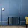 Horizontaler Gliederheizkörper in Deep Sea Blue,  3-lagig - Größe wählbar – Regent Hudson Reed