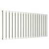 Hudson Reed Design-Heizkörper (doppellagig) Horizontal - 595mm x 1260mm Weiß - Sterling Arlie Kollektion