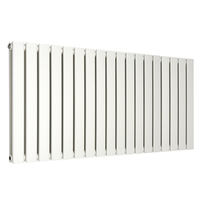 Hudson Reed Design-Heizkörper (doppellagig) Horizontal - 595mm x 1260mm Weiß - Sterling Arlie Kollektion