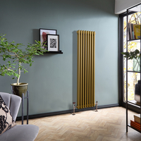 Hudson Reed Gliederheizkörper (2-säulig),  vertikal 1500mm x 380mm Metallisches Gold - Regent Kollektion