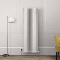 Hudson Reed Gliederheizkörper (3-säulig),  vertikal - H 1800mm x B 650mm x T 100mm - Rosa (Rose Petal Pink) - Regent