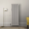 Hudson Reed Retro Gliederheizkörper (3-säulig),  vertikal - H 1800mm x B 650mm x T 100mm - Weiß - Regent