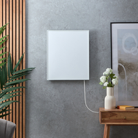 Infrarotheizung 505mm x 595mm mit Smart-funktion,  Rahmen & EU-Stecker,  in Weiß - Teplo Hudson Reed