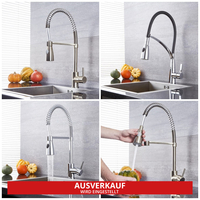 Küchenarmatur mit flexibler Spülbrause – wählbares Design und Farbe – Como