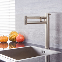 Küchenarmatur mit verstellbarem Auslauf – gebürstetes Nickel – Como