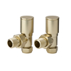 Manuelle Winkelventile im Paar,  in satiniertem Gold – Hudson Reed