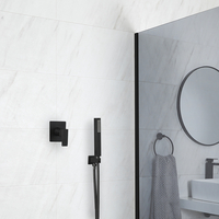 Manuelles Duschsystem mit Handbrauseset in Schwarz - Preto Hudson Reed