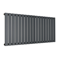 Moderne Anthrazit Design-Heizkörper (einlagig) Horizontal - 595mm x 1260mm Sterling Arlie von Hudson Reed