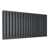 Moderne Design-Heizkörper (doppellagig) Horizontal - 595mm x 1260mm Anthrazit - Sterling Arlie von Hudson Reed