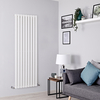 Moderne Design Heizkörper Vertikal (einlagig) 1600mm x 630mm - Weiß - Delta von Hudson Reed