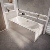 Moderne Einbaubadewanne mit 2 Rückenschrägen – Größe & Badewannenschürzen wählbar – Covelly Hudson Reed