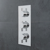 Moderne Triple Duscharmatur mit Funktionswechsler runde Griffe Unterputz - Como,  von Hudson Reed