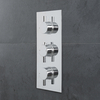 Moderne Triple Duscharmatur runde Griffe Unterputz - Como,  von Hudson Reed