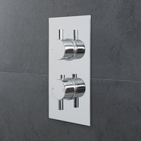 Moderne Twin Armatur mit Funktionswechsler runde Griffe Unterputz - Como,  von Hudson Reed