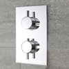 Moderne Twin Armatur runde Griffe Unterputz - Como