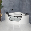 Moderne Whirlpool-Eckbadewanne 140cm x 140cm,  in Schwarz - Breeze Hudson Reed
