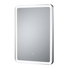 Moderner beleuchteter LED-Spiegel,  mit Rahmen in Silber 21W 500mm x 700mm - Hudson Reed