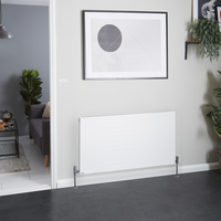 Moderner Flachheizkörper Horizontal in Weiß,  60cm x 110cm - Stelrad Vita Deco K1 von Hudson Reed