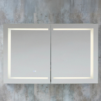 Moderner Spiegelschrank mit LED- Beleuchtung 1200mm x 750mm - Athos von Hudson Reed