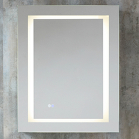 Moderner Spiegelschrank mit LED- Beleuchtung 600mm x 750mm - Athos von Hudson Reed