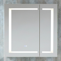 Moderner Spiegelschrank mit LED- Beleuchtung 750mm x 750mm - Athos von Hudson Reed