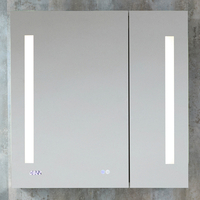 Moderner Spiegelschrank mit LED- Beleuchtung 750mm x 750mm - Ossa von Hudson Reed