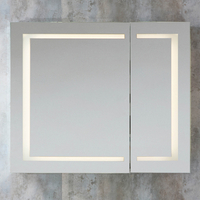 Moderner Spiegelschrank mit LED- Beleuchtung 900mm x 750mm - Athos von Hudson Reed