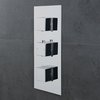 Modernes 3-Wege Thermostat mit Umsteller eckige Griffe Unterputz - Kubix,  von Hudson Reed