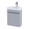 Modernes Eckwaschbecken mit Unterschrank 45cm,  in Stein Matt – RAK Resort x Hudson Reed