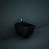 Modernes Hänge-Bidet in Matt Schwarz,  eckig – RAK Feeling x Hudson Reed