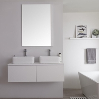 Newington - Doppel-Aufsatzwaschbecken mit Unterschrank 1200mm - Mattweiß