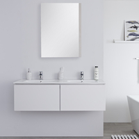 Newington - Doppelwaschbecken mit Unterschrank 1200mm - Mattweiß