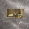 Nischenablage fürs Bad 340mm x 640mm (rechteckig) satiniertes Gold
