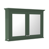 Nostalgie Spiegelschrank 750mm x 1050mm,  Hunter Green (Grün) - Old London Hudson Reed