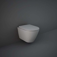 Randloses Hänge-WC mit Vorwandelement und Spülkasten,  Farbe wählbar – RAK Feeling x Hudson Reed