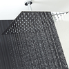 Regenbrause 40x40cm extra flach mit Kugelgelenk,  Edelstahl verchromt - Kubix,  von Hudson Reed