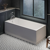 Retro-Eckbadewanne mit einer Rückenschräge 170cm x 75cm,  Seiten- & Endverkleidung wählbar – Richmond Hudson Reed