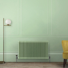 Retro Gliederheizkörper 3-lagig,  horizontal,  in Pippin Green - Größe wählbar – Regent Hudson Reed