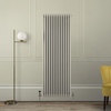 Retro Gliederheizkörper (3-Säulen),  vertikal,  1800mm x 650mm - Linen – Regent von Hudson Reed