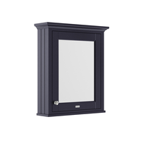 Retro Spiegelschrank in blau,  Twilight Blue 750mm x 650mm - Old London Hudson Reed