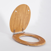 Retro WC-Sitz in Eichenoptik mit Scharnieren in Chrom - Richmond Hudson Reed