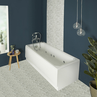 Retro Whirlpool-Badewanne - 170cm x 75cm – Massagedüsen und Schürze wählbar – Richmond Hudson Reed