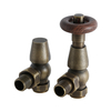 Retro Winkelventile Thermostatisch im Paar,  Bronze Finish - Regent Hudson Reed