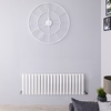 Revive 400x1180mm 906W Niedriger Design Heizkörper Horizontal Weiß Einlagig,  von Hudson Reed