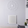 Revive Gäste WC Design Heizkörper 635x590mm 932W Horizontal Weiß Doppellagig,  von Hudson Reed